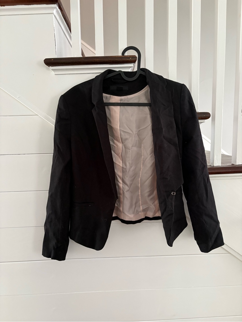 H&M Black Women's Tailored Blazer with Light Lining